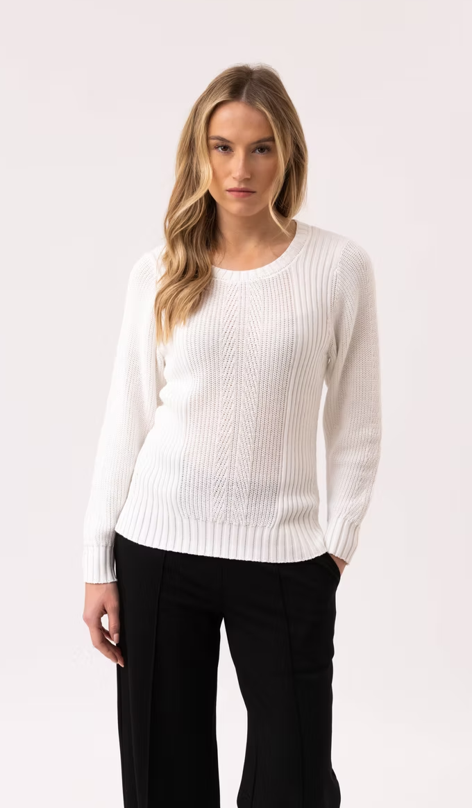 Marble Cable Knit Pull Over Sweater