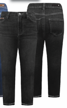 Load image into Gallery viewer, Simon Chang Forever Stretch Black High Waisted Straight Leg Jeans
