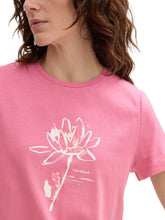 Load image into Gallery viewer, Tom Tailor Bright Rose Basic Crew Neck T-Shirt - 100% Organic Cotton
