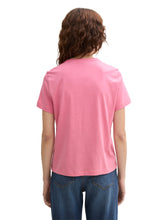 Load image into Gallery viewer, Tom Tailor Bright Rose Basic Crew Neck T-Shirt - 100% Organic Cotton
