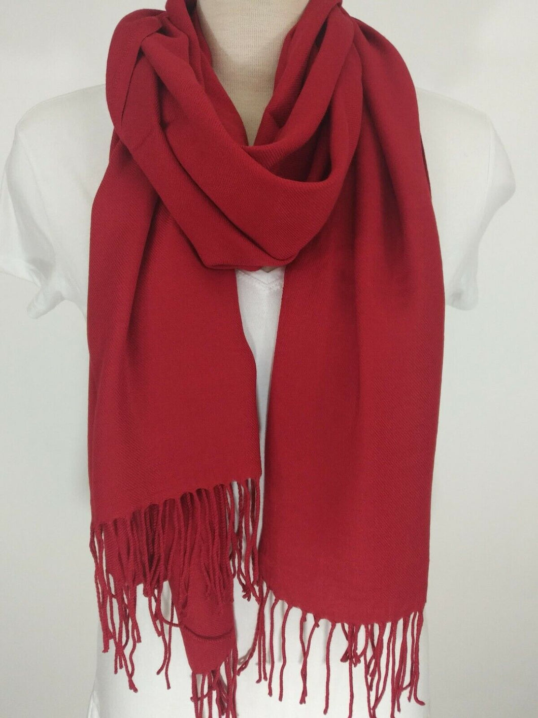 Turkish Soft Wide Pashmina Wrap with Fringe in Varied Colours