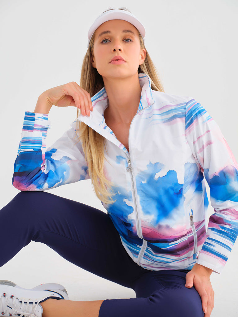 Dolcezza Vision Print Multi-Colour Windbreaker Jacket