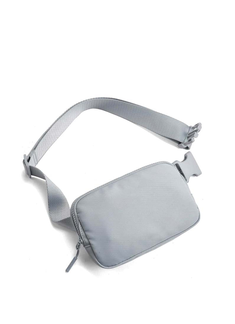 B.lush Nylon Belt Crossbody Bag In Black, Light Grey or Beige