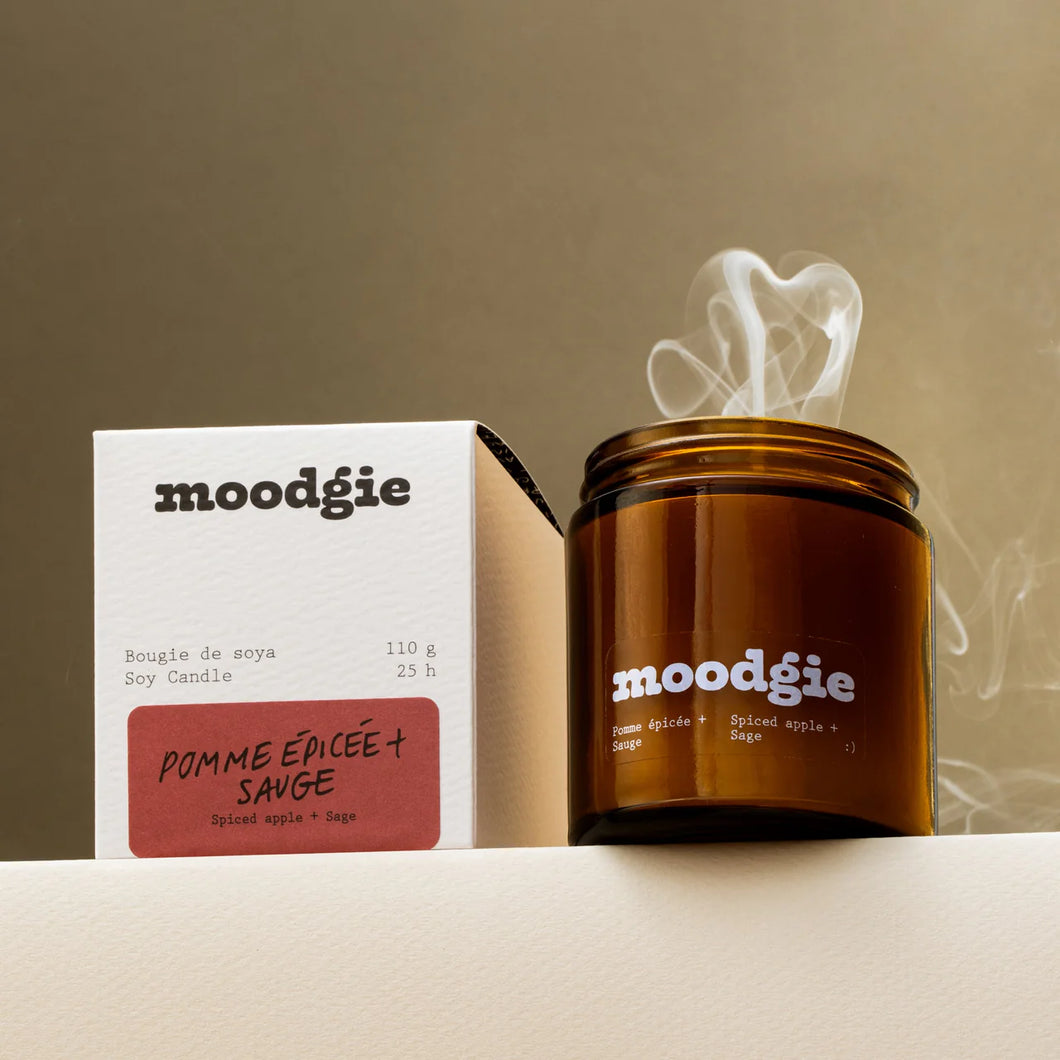 Moodgie Spiced Apple + Sage 4 oz. Candle