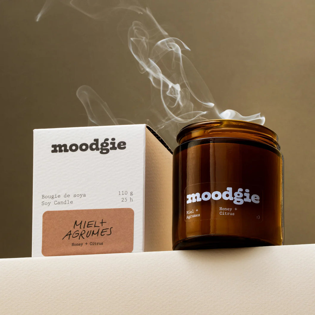 Moodgie Honey + Citrus 4 oz. Candle