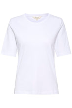 Load image into Gallery viewer, Part Two Ratana Crew Neck Short Sleeve Cotton T-shirt in Bright White or Faded Denim
