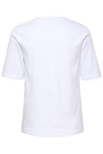 Load image into Gallery viewer, Part Two Ratana Crew Neck Short Sleeve Cotton T-shirt in Bright White or Faded Denim
