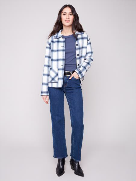 Charlie B Reversible Plaid Jacket