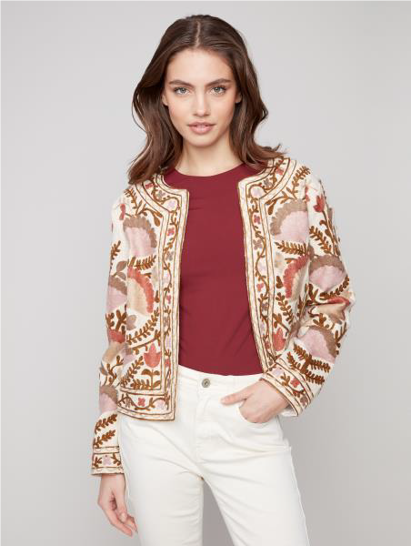 Charlie B Edge to Edge Embroidered Jacket