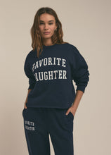 Load image into Gallery viewer, Favorite Daughter Cropped Collegiate Sweatshirt
