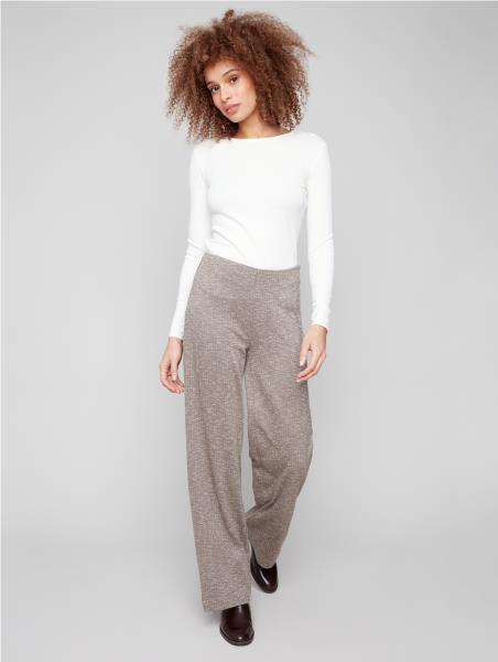 Charlie B Herringbone Pull-On Pant