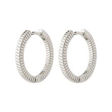 Load image into Gallery viewer, Pilgrim DOMINIQUE Silver Plated Hoop Earrings
