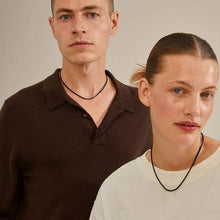 Load image into Gallery viewer, Pilgrim CHARM Black &amp; Gold Plated Necklace
