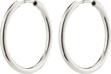 Load image into Gallery viewer, Pilgrim APRIL Recycled Silver Plated Small Hoop Earrings
