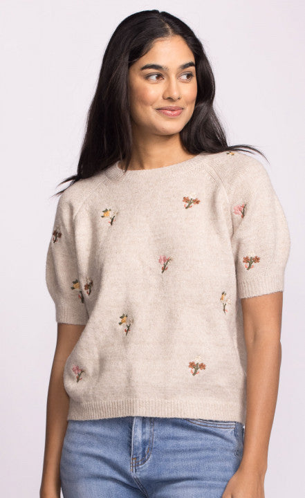 Pink Martini Alva Short Sleeve Sweater