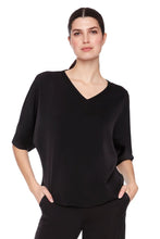 Load image into Gallery viewer, UP! Solid Belize Satin V-Neck T-Shirt
