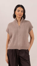 Load image into Gallery viewer, Leigh Sleeveless Zip Knit Vest
