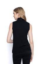 Load image into Gallery viewer, Picadilly Turtle Neck Tank in Black or Sangria
