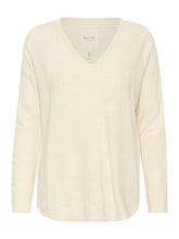 Load image into Gallery viewer, Part Two Iliviasa Long Sleeve V-Neck Cotton/Cashmere Pullover Sweater
