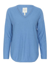 Load image into Gallery viewer, Part Two Iliviasa Long Sleeve V-Neck Cotton/Cashmere Pullover Sweater
