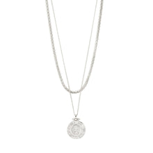 Load image into Gallery viewer, Pilgrim 2 in 1 Silver Plated Coin Necklace
