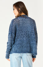 Load image into Gallery viewer, Dex Washed Indigo Long Sleeve Relaxed Fit Cardigan
