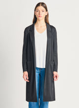 Load image into Gallery viewer, Dex Black Long Knit Blazer Cardigan with Front Pockets
