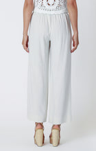 Load image into Gallery viewer, Dex Beige Wide Leg Pull On Linen Blend Pants with Pockets
