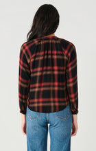 Load image into Gallery viewer, Dex Golden Rust Plaid Long Sleeve Textured Button Front Shirt
