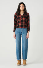 Load image into Gallery viewer, Dex Golden Rust Plaid Long Sleeve Textured Button Front Shirt
