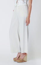 Load image into Gallery viewer, Dex Beige Wide Leg Pull On Linen Blend Pants with Pockets
