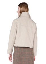 Load image into Gallery viewer, Dex Stone Melange Soft Short Moto Jacket
