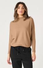 Load image into Gallery viewer, Dex Mock Neck Long Sleeve Ribbed Top in Black or Camel
