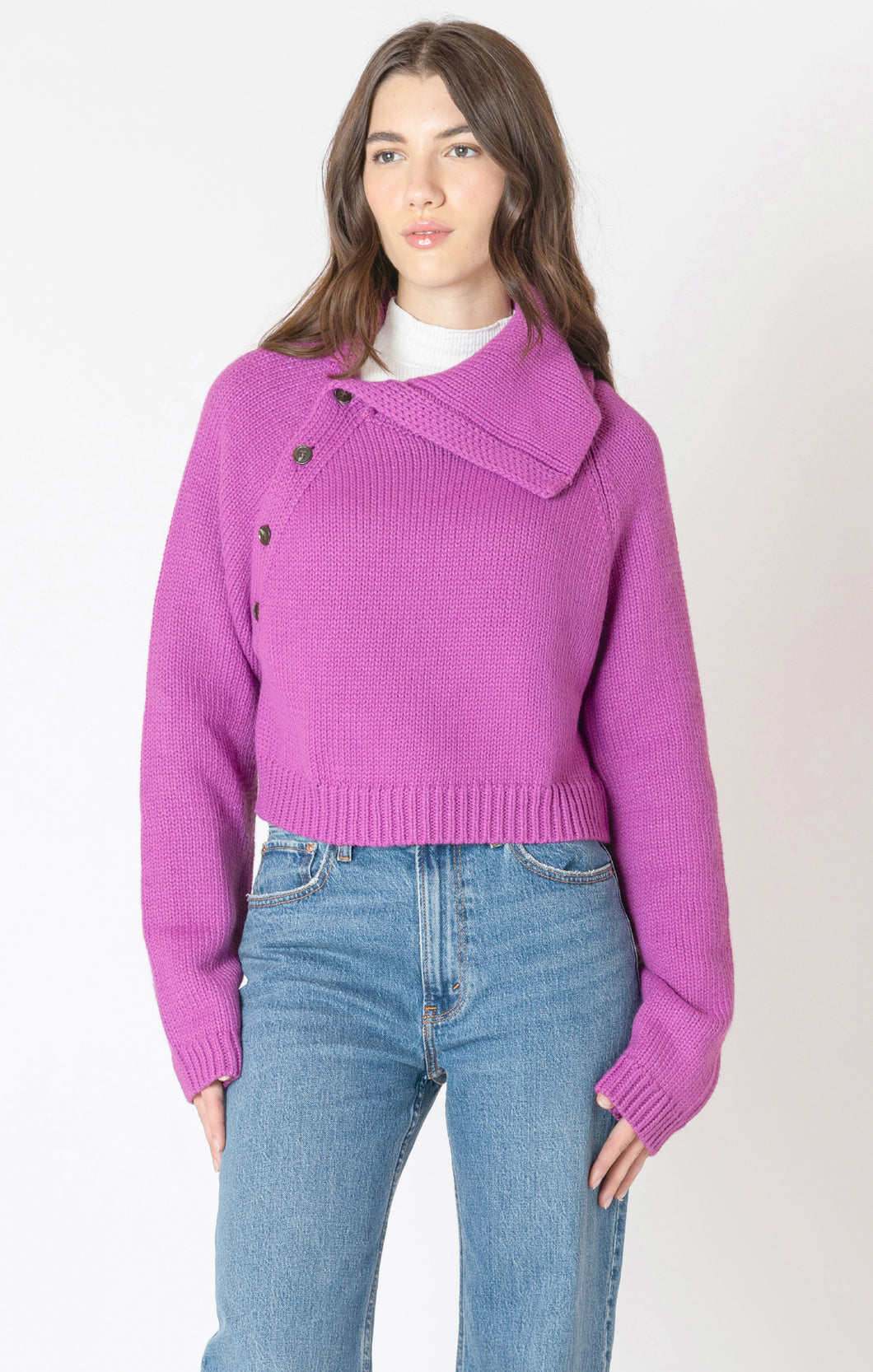 Dex Asymmetric Neckline Sweater