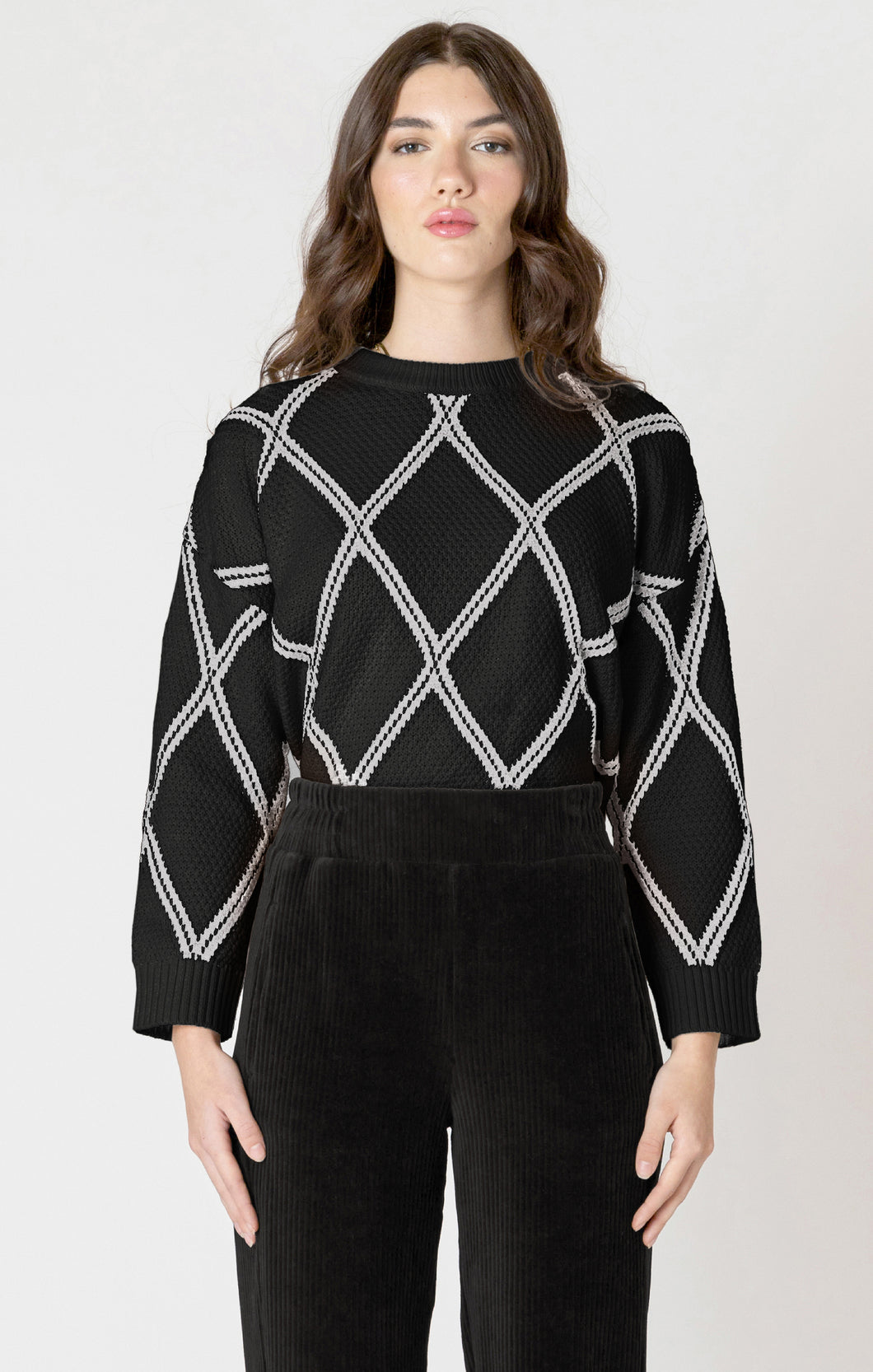 Dex Diamond Check Sweater