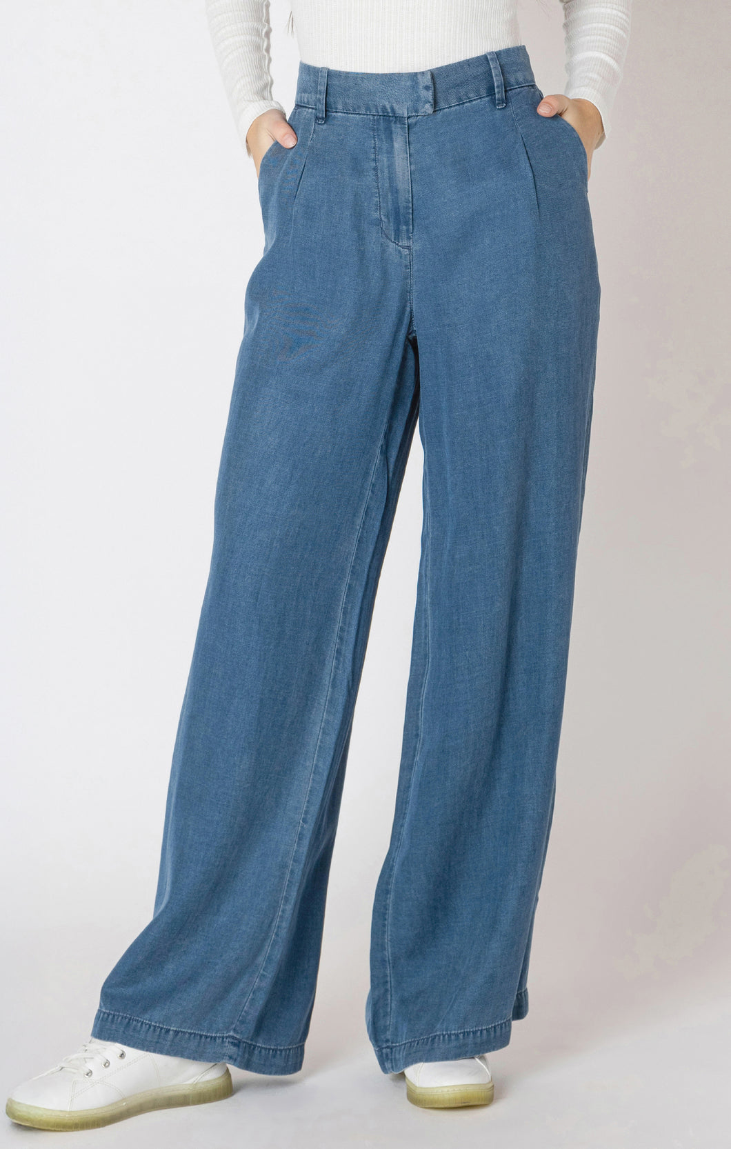 Dex Drapey Denim-Like Trouser
