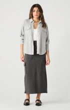 Load image into Gallery viewer, Dex Light Grey Heather Thermal Knit Button Front Jacket with Pockets
