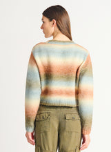 Load image into Gallery viewer, Dex Copper/Green Gradient Button Front Cropped Cardigan
