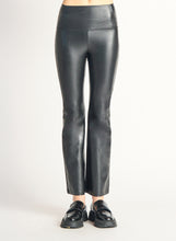 Load image into Gallery viewer, Dex Black Pull On Flared Faux Leather Legging
