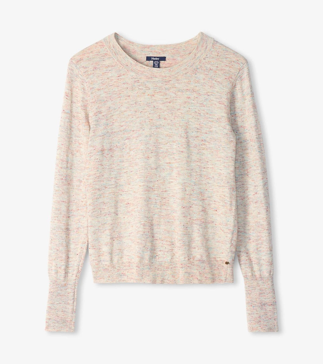 Hatley Emma Bubblegum Melange Pullover Sweater