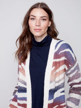 Load image into Gallery viewer, Charlie B Amethyst Space Dye Knit Long Open Cardigan with Pockets
