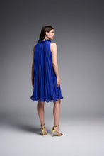 Load image into Gallery viewer, Joseph Ribkoff Royal Sapphire Pleated Sleeveless Dress
