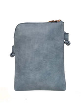 Load image into Gallery viewer, B.lush Crossbody Purse with Two Front Pockets in Ocean Blue, Black or Pink
