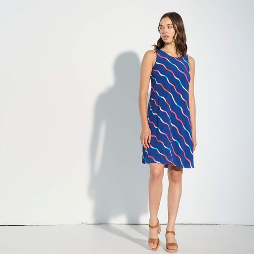 Hatley Print Meghan Dress - Rainbow Waves