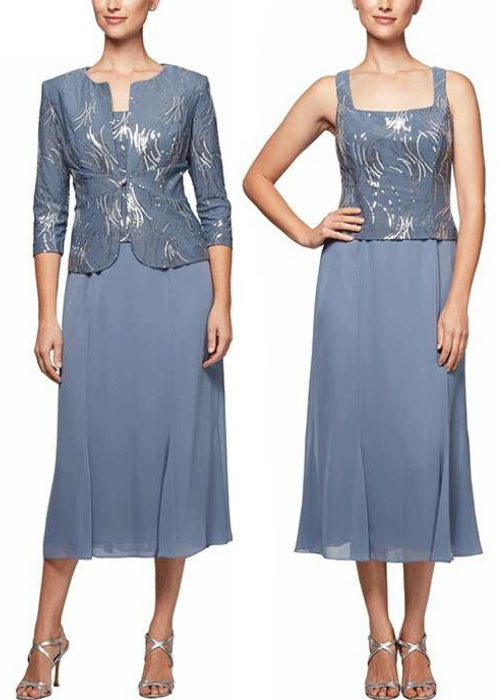 Dress and sales jacket set