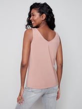 Load image into Gallery viewer, Charlie B Reversible Stretch Bamboo Cami with Front Scoop Neck &amp; Back V-Neck
