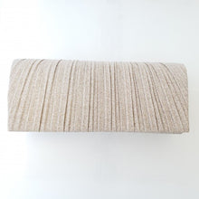 Load image into Gallery viewer, Evershine Pleated Sparkle Clutch in Silver, Rose Gold or Champagne
