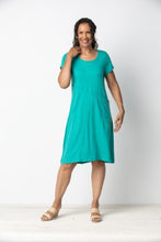 Load image into Gallery viewer, Habitat Lagoon Short Cap Sleeve Dress - 100% Cotton

