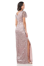 Load image into Gallery viewer, JS Collections Blush Embroidered Mesh Flutter Gown

