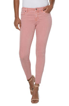 Load image into Gallery viewer, Liverpool Rose Blush Abby Ankle Skinny Jean with Cut Hem
